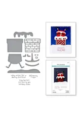 SPELLBINDERS SPELLBINDERS MERRY MISCHIEF COLLECTION CHIMNEY CAPER CLEAR STAMP & DIE SET