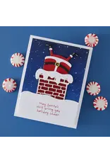 SPELLBINDERS SPELLBINDERS MERRY MISCHIEF COLLECTION CHIMNEY CAPER CLEAR STAMP & DIE SET