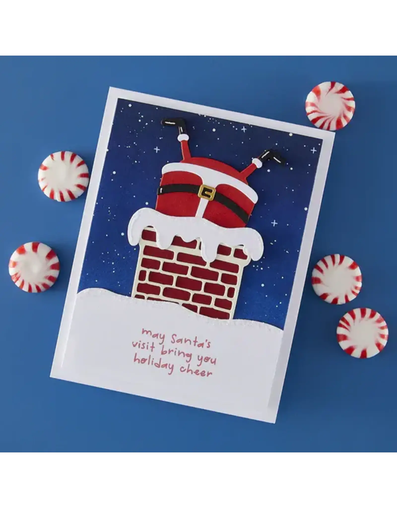 SPELLBINDERS SPELLBINDERS MERRY MISCHIEF COLLECTION CHIMNEY CAPER CLEAR STAMP & DIE SET