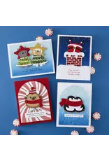 SPELLBINDERS SPELLBINDERS MERRY MISCHIEF COLLECTION CHIMNEY CAPER CLEAR STAMP & DIE SET