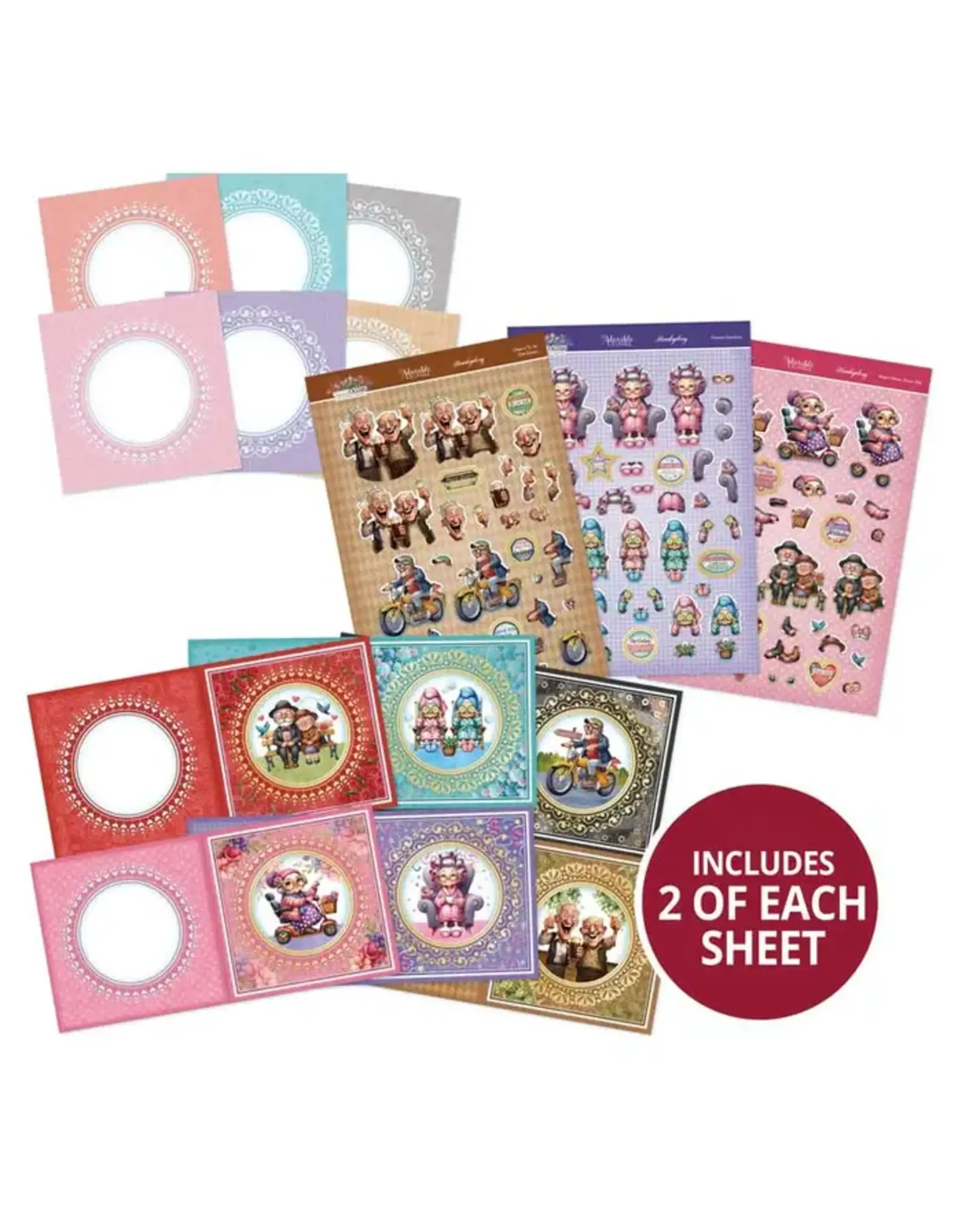 HUNKYDORY CRAFTS LTD. HUNKYDORY GOLDEN OLDIES DECOUPAGE CARD KIT