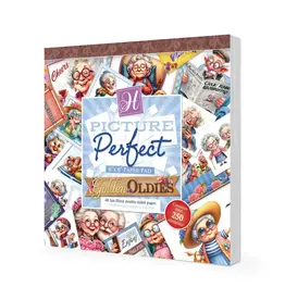 HUNKYDORY CRAFTS LTD. HUNKYDORY GOLDEN OLDIES PICTURE PERFECT 8x8 PAPER PAD 48 SHEETS