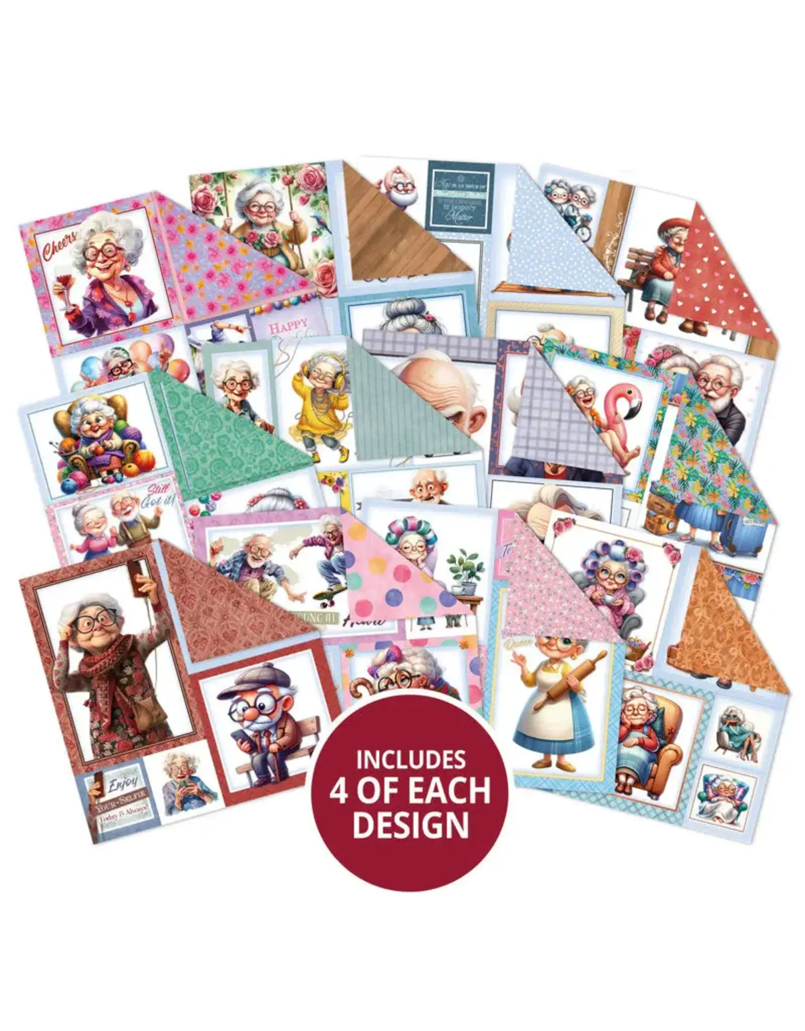 HUNKYDORY CRAFTS LTD. HUNKYDORY GOLDEN OLDIES PICTURE PERFECT 8x8 PAPER PAD 48 SHEETS