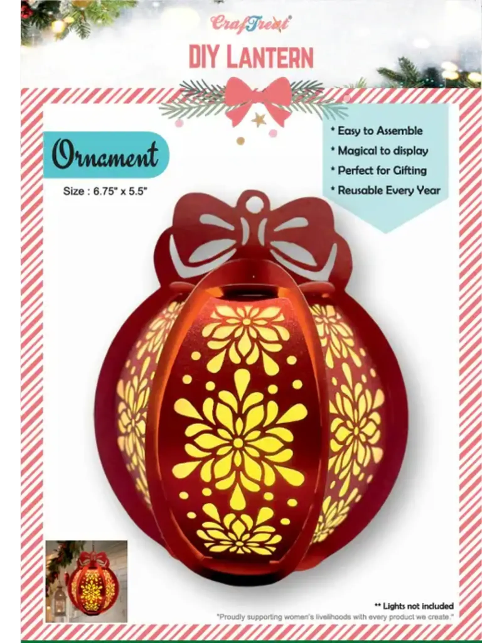 CRAFTREAT CRAFTREAT ORNAMENT DIY PAPER LANTERN