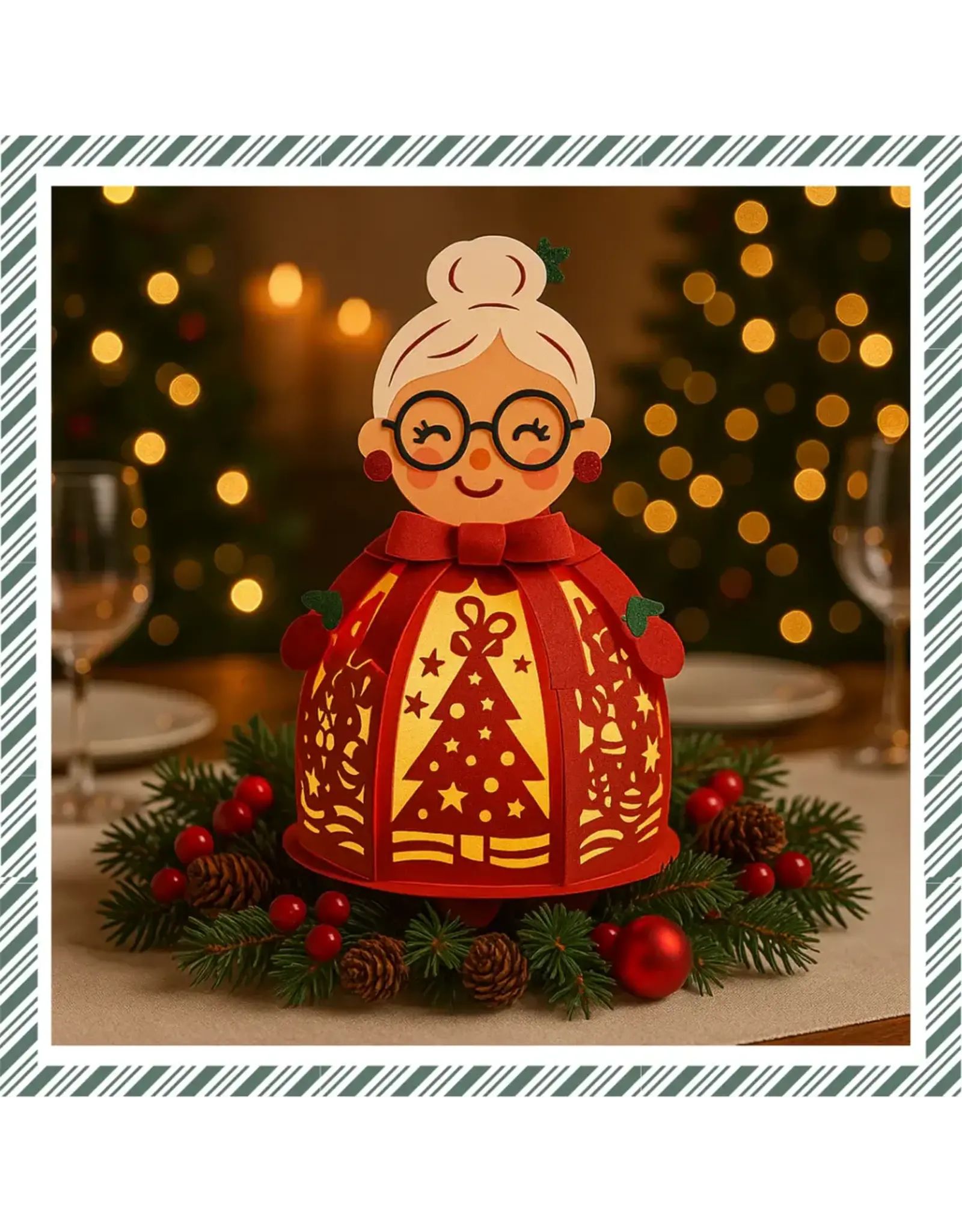 CRAFTREAT CRAFTREAT MRS SANTA DIY PAPER LANTERN