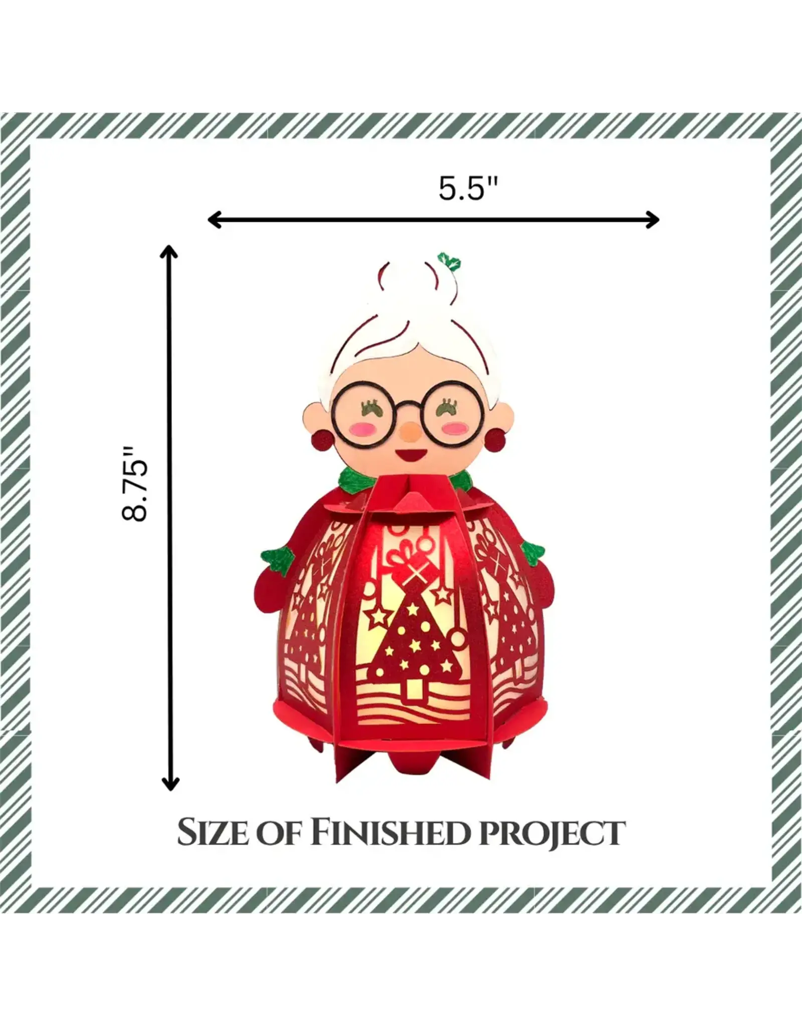 CRAFTREAT CRAFTREAT MRS SANTA DIY PAPER LANTERN
