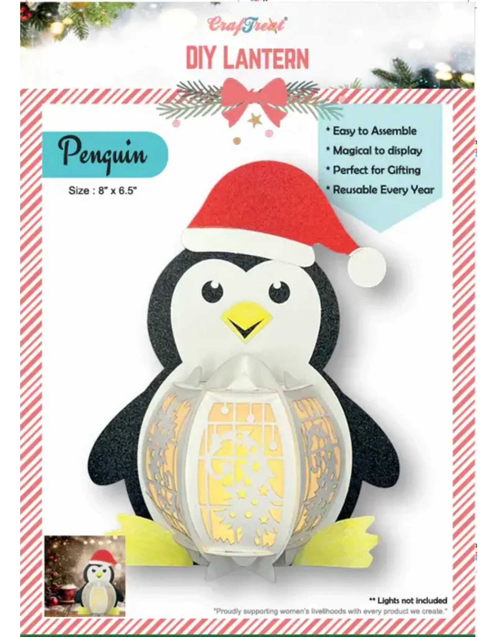 CRAFTREAT CRAFTREAT PENGUIN DIY PAPER LANTERN