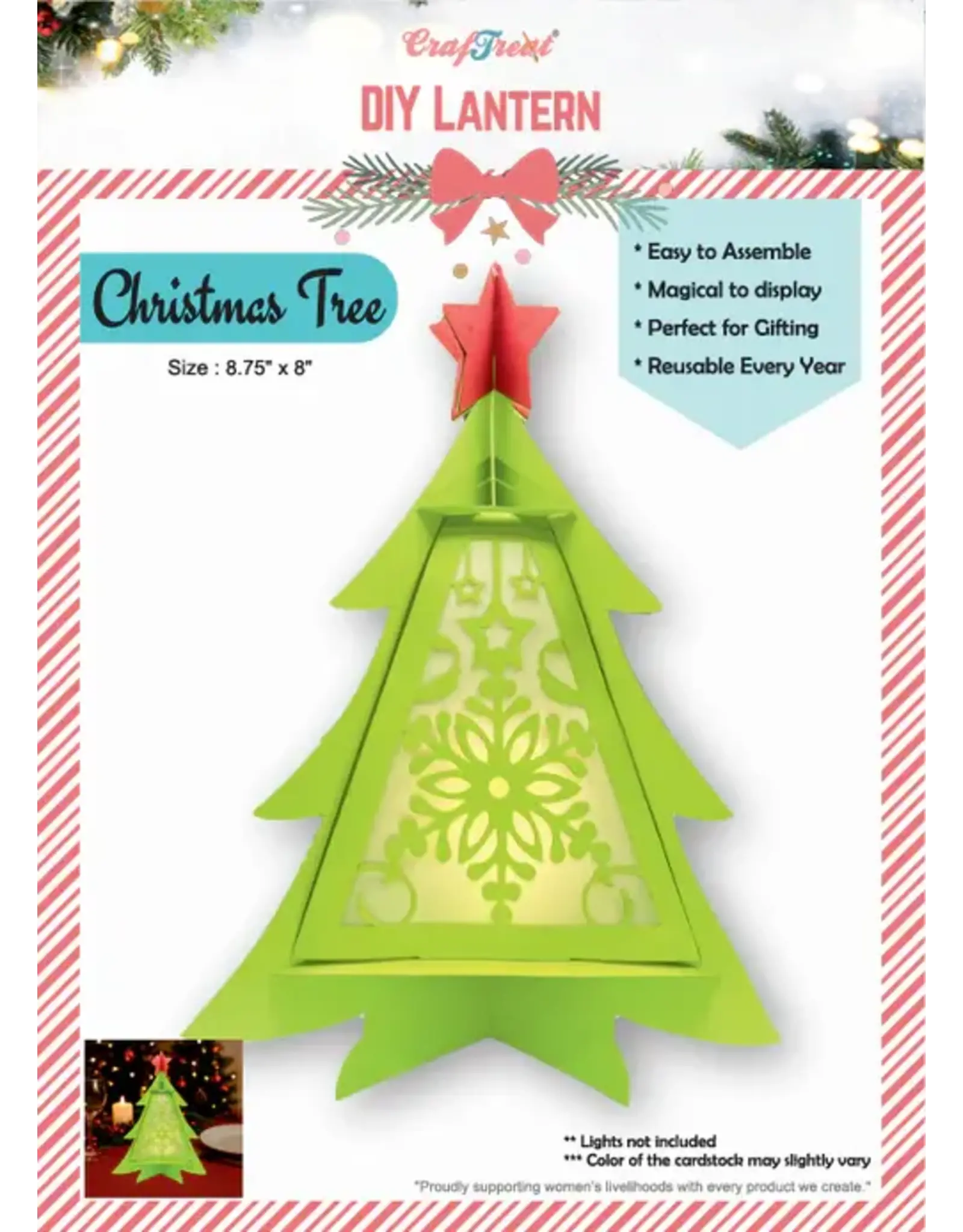 CRAFTREAT CRAFTREAT CHRISTMAS TREE DIY PAPER LANTERN