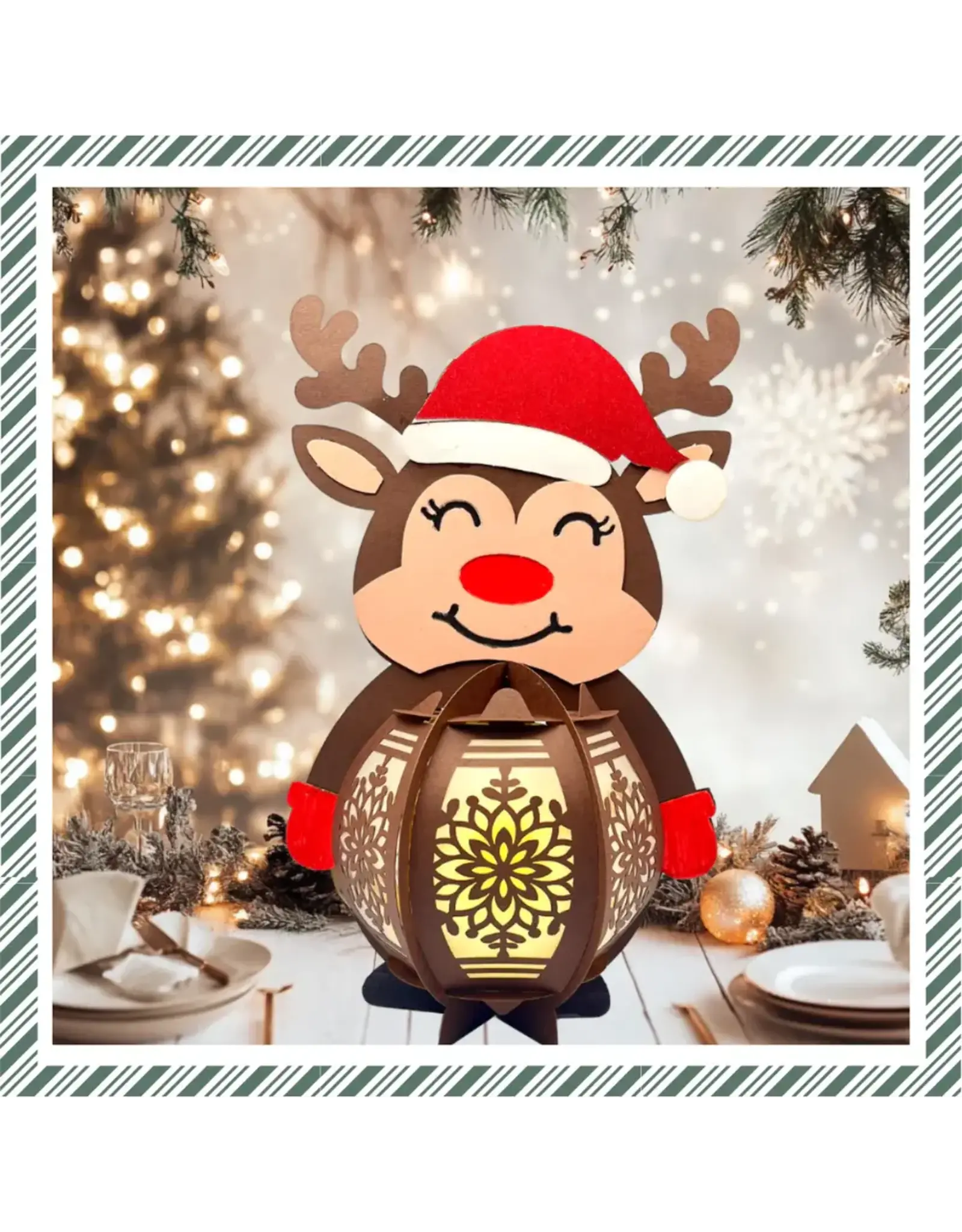CRAFTREAT CRAFTREAT REINDEER DIY PAPER LANTERN