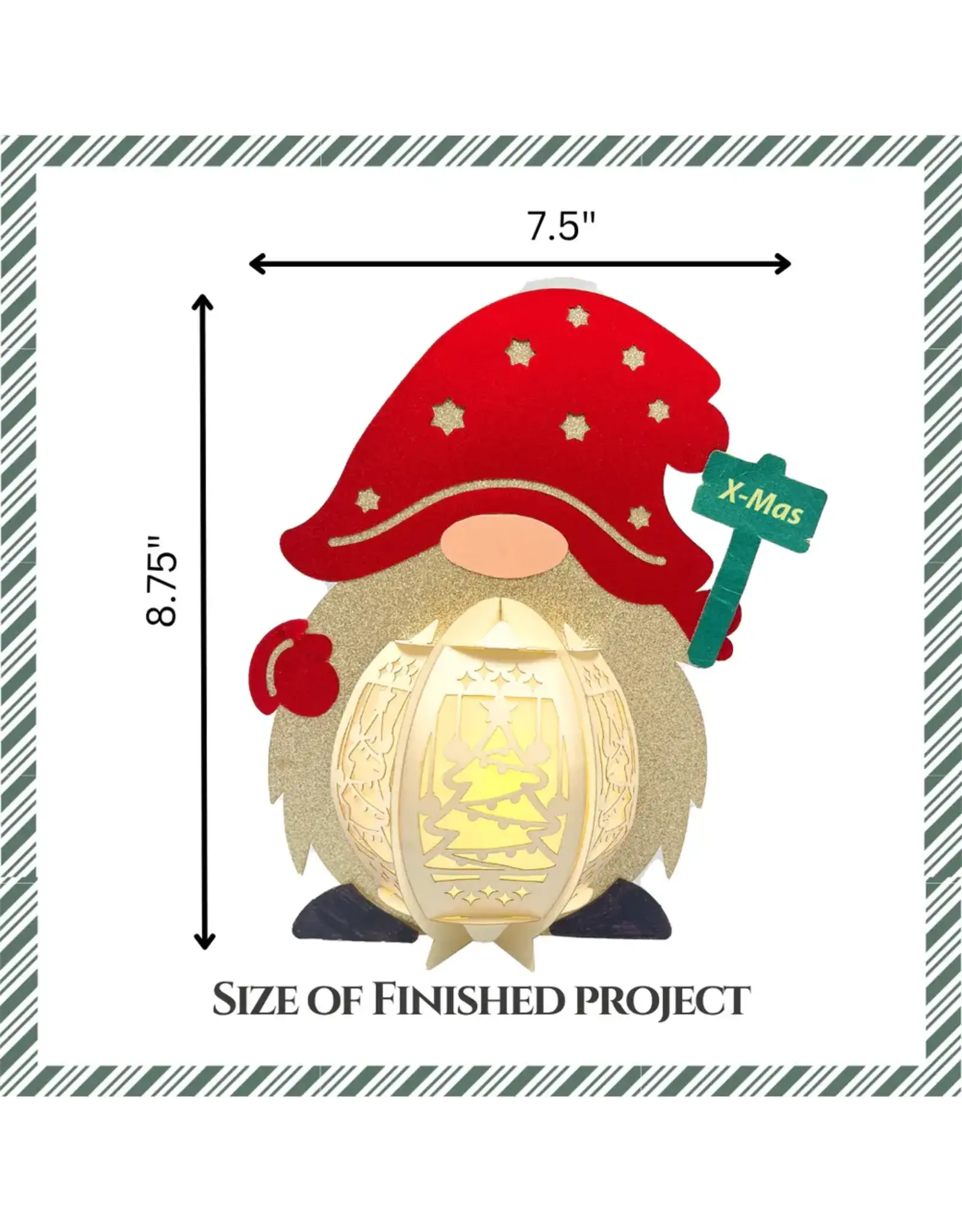 CRAFTREAT CRAFTREAT GNOME DIY PAPER LANTERN