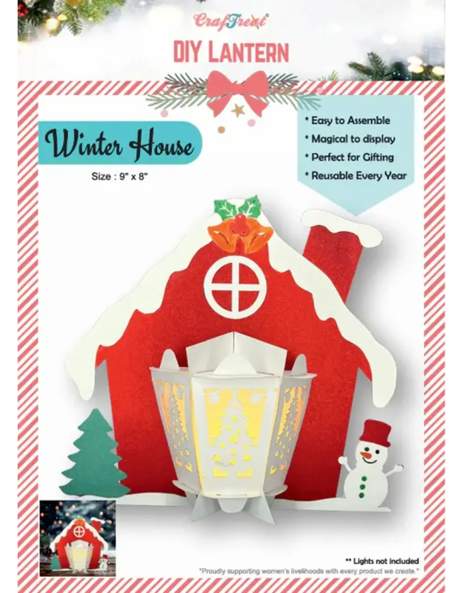 CRAFTREAT CRAFTREAT WINTER HOUSE DIY PAPER LANTERN