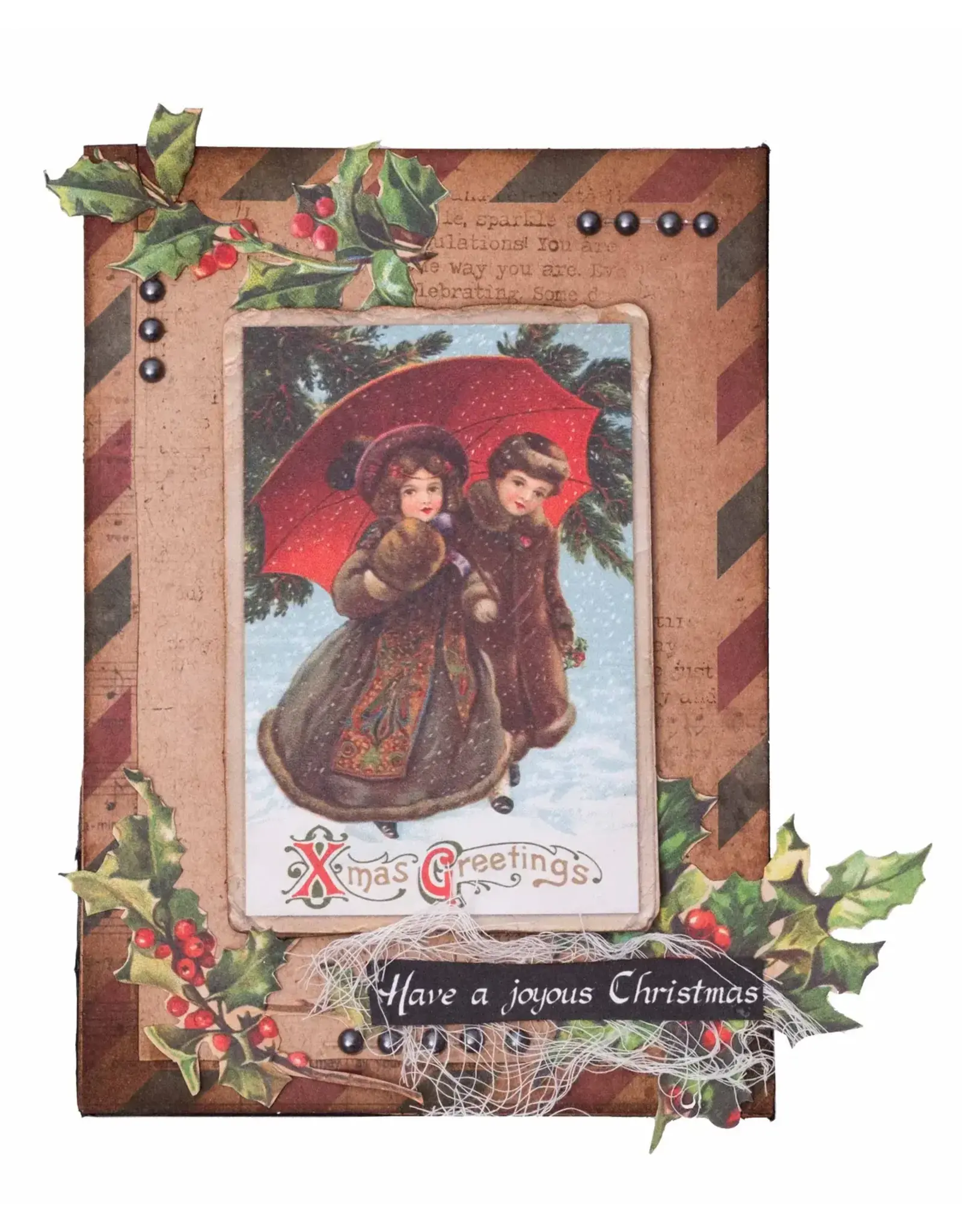 STUDIOLIGHT STUDIOLIGHT ESSENTIALS COLLECTION VINTAGE CHRISTMAS 8x8 MIXED PAPER PAD