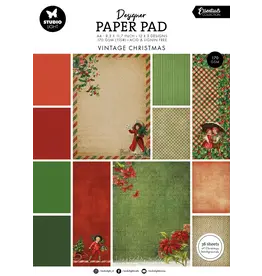 STUDIOLIGHT STUDIOLIGHT ESSENTIALS COLLECTION VINTAGE CHRISTMAS DESIGNER PAPER PAD