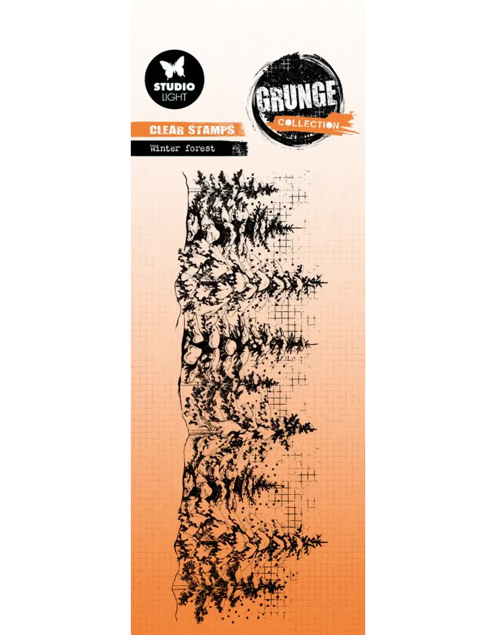 STUDIOLIGHT STUDIOLIGHT GRUNGE COLLECTION WINTER FOREST CLEAR STAMP