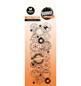 STUDIOLIGHT STUDIOLIGHT GRUNGE COLLECTION CHRISTMAS POST CLEAR STAMP