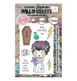 AALL & CREATE AALL & CREATE JANET KLEIN #1300 FRANKIE'S BRIDE A7 CLEAR STAMP SET