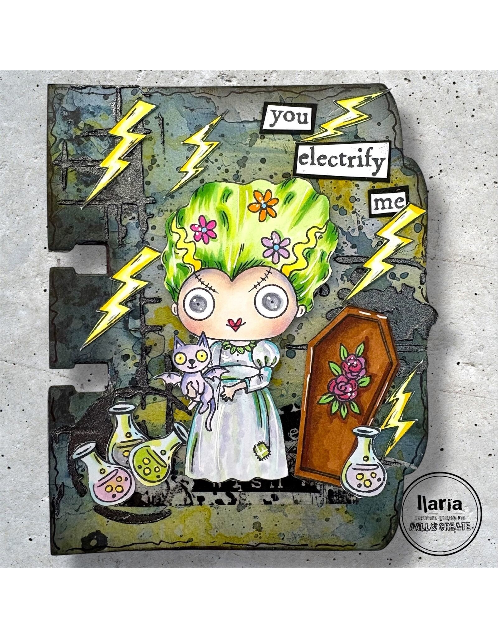 AALL & CREATE AALL & CREATE JANET KLEIN #1300 FRANKIE'S BRIDE A7 CLEAR STAMP SET