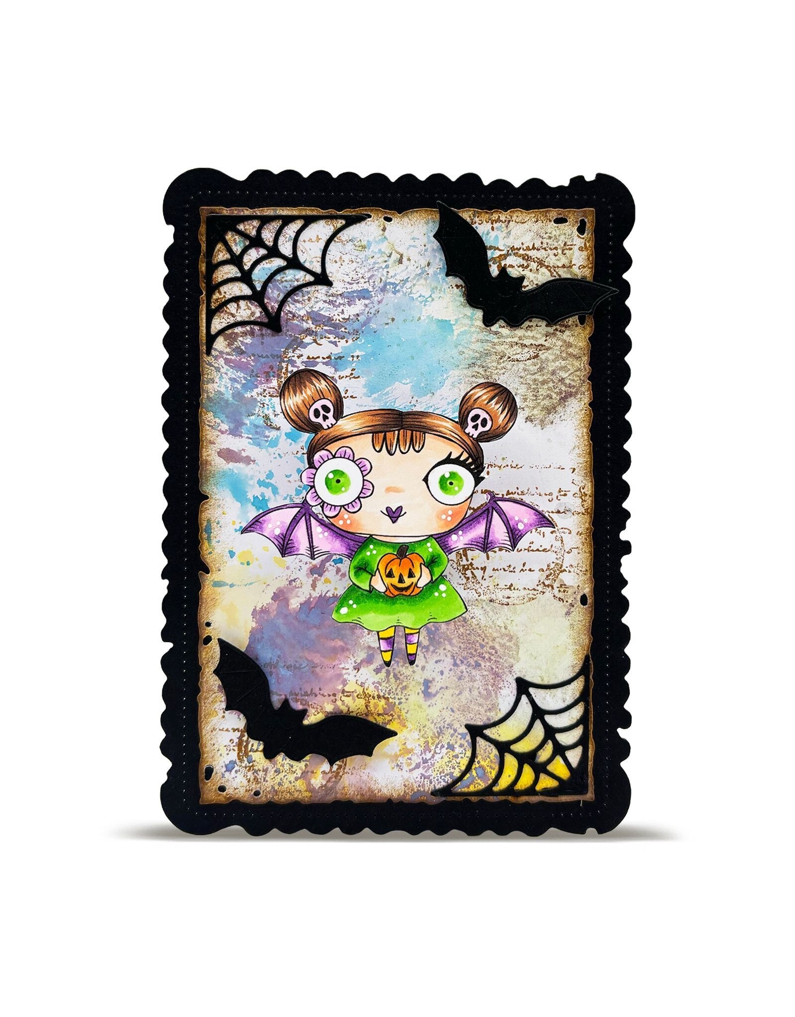 AALL & CREATE AALL & CREATE JANET KLEIN #1299 FRIGHT BITES A7 CLEAR STAMP SET