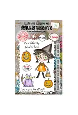 AALL & CREATE AALL & CREATE JANET KLEIN #1296 TOO CUTE SPOOK A7 CLEAR STAMP SET