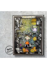AALL & CREATE AALL & CREATE JANET KLEIN #1296 TOO CUTE SPOOK A7 CLEAR STAMP SET