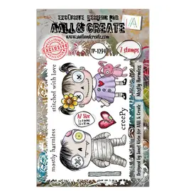 AALL & CREATE AALL & CREATE JANET KLEIN #1294 MOSTLY HARMLESS A7 CLEAR STAMP SET