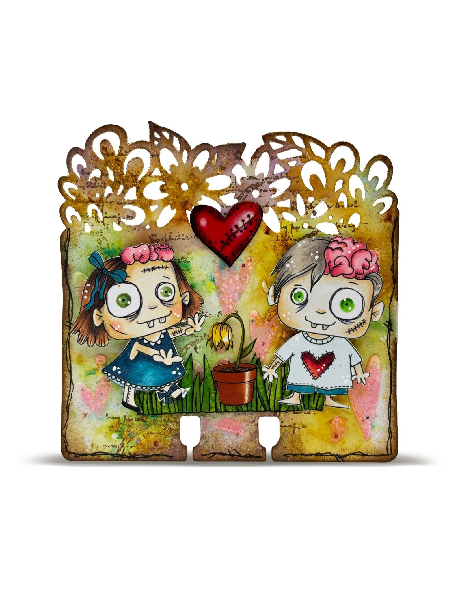 AALL & CREATE AALL & CREATE JANET KLEIN #1293 BRAINY AND CUTE A7 CLEAR STAMP SET