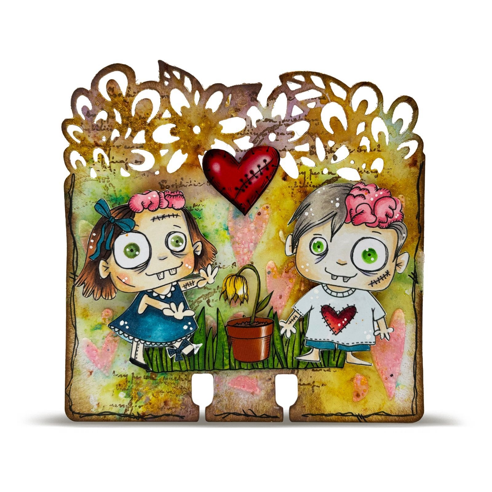 AALL & CREATE AALL & CREATE JANET KLEIN #1293 BRAINY AND CUTE A7 CLEAR STAMP SET