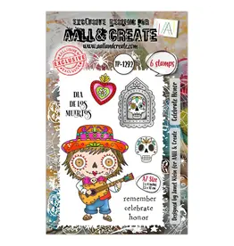 AALL & CREATE AALL & CREATE JANET KLEIN #1292 CELEBRATE HONOR A7 CLEAR STAMP SET