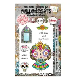 AALL & CREATE AALL & CREATE JANET KLEIN #1291 MARIGOLD A7 CLEAR STAMP SET