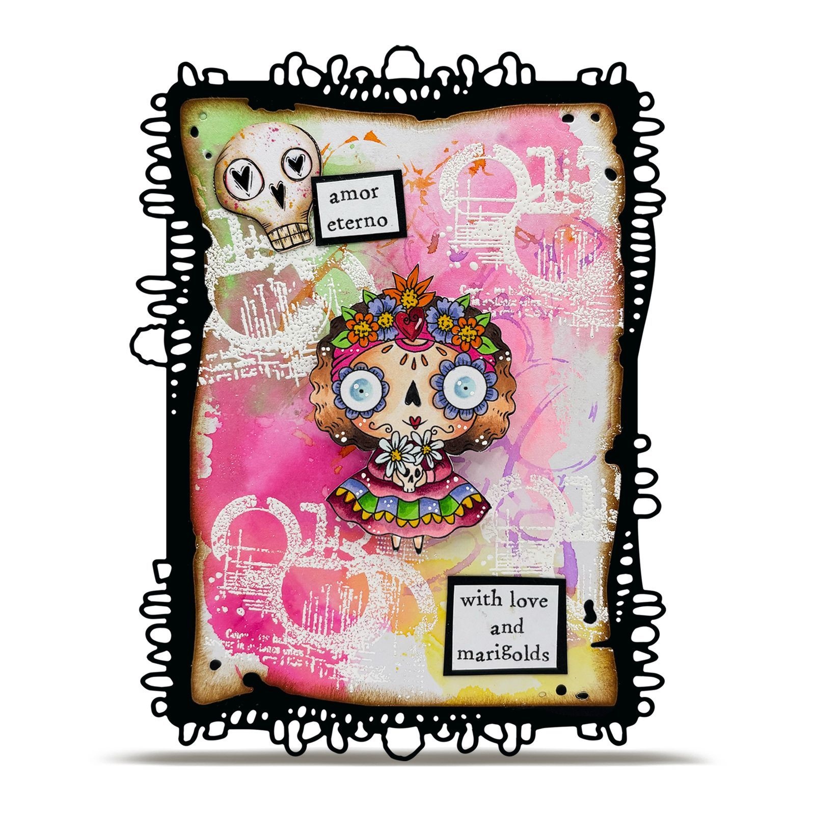 AALL & CREATE AALL & CREATE JANET KLEIN #1291 MARIGOLD A7 CLEAR STAMP SET