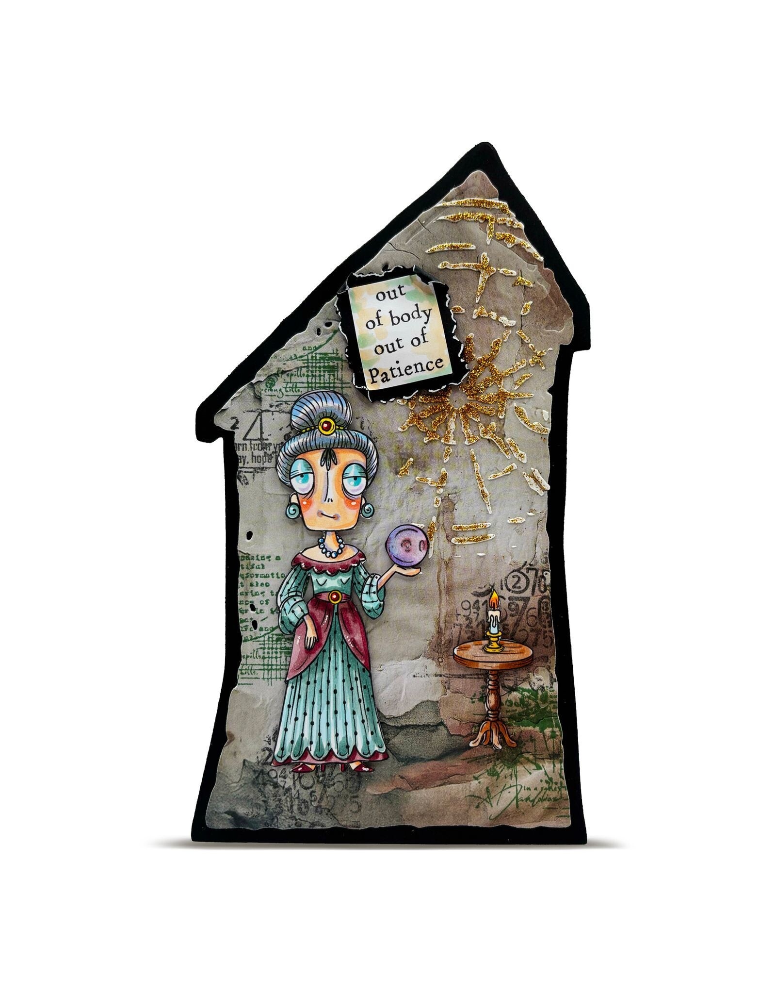 AALL & CREATE AALL & CREATE JANET KLEIN #1290 CHANNELING DEE A7 CLEAR STAMP SET