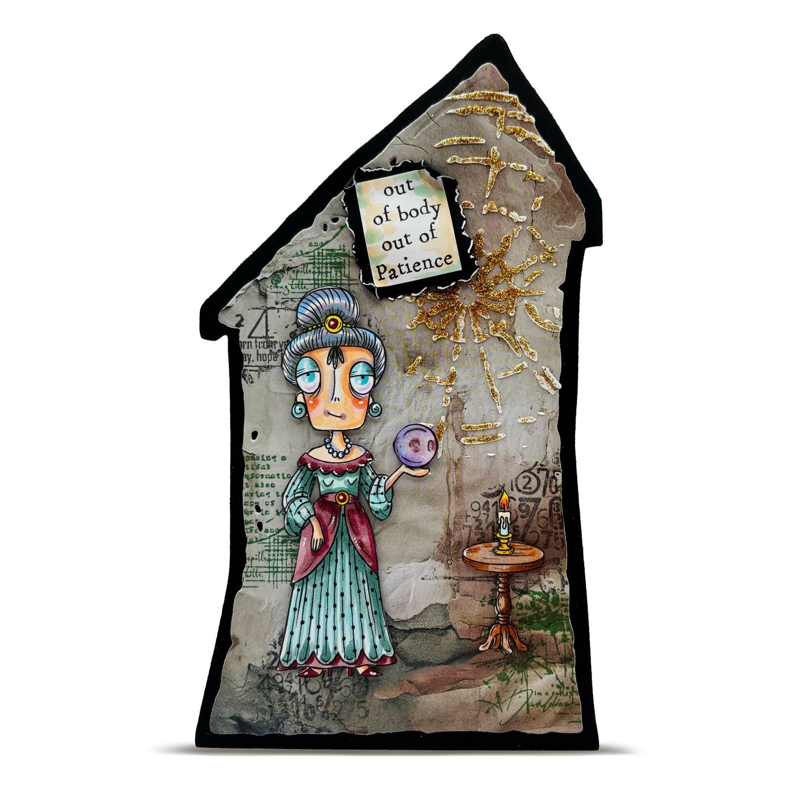 AALL & CREATE AALL & CREATE JANET KLEIN #1290 CHANNELING DEE A7 CLEAR STAMP SET
