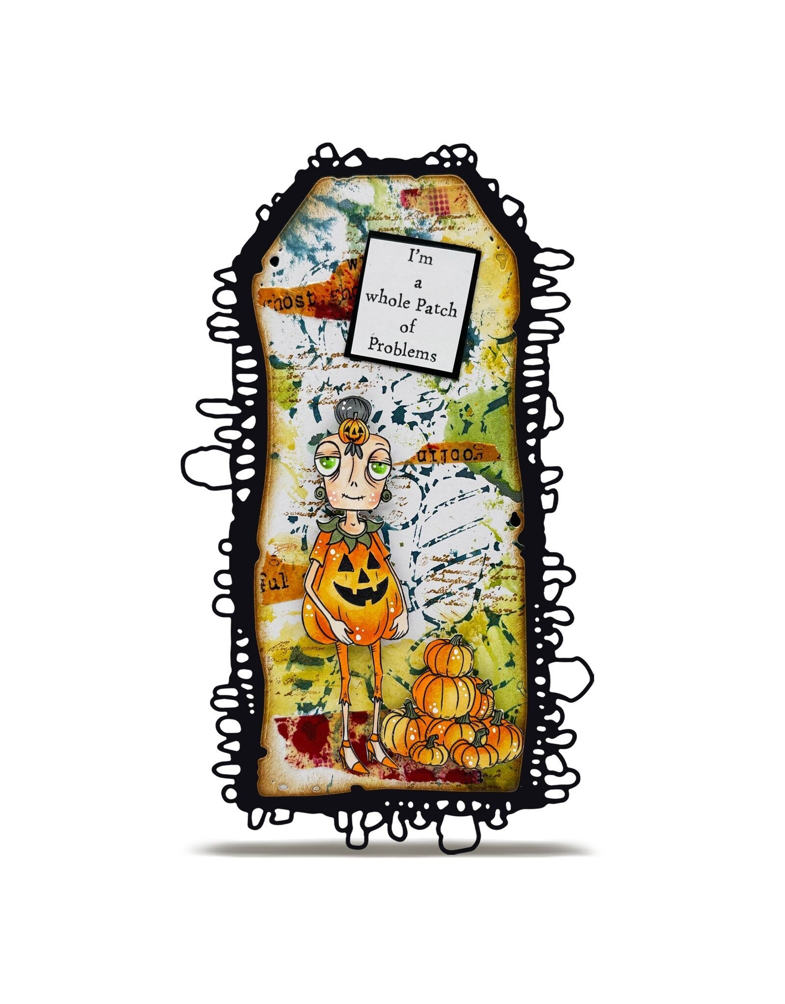 AALL & CREATE AALL & CREATE JANET KLEIN #1288 GOURDEE A7 CLEAR STAMP SET