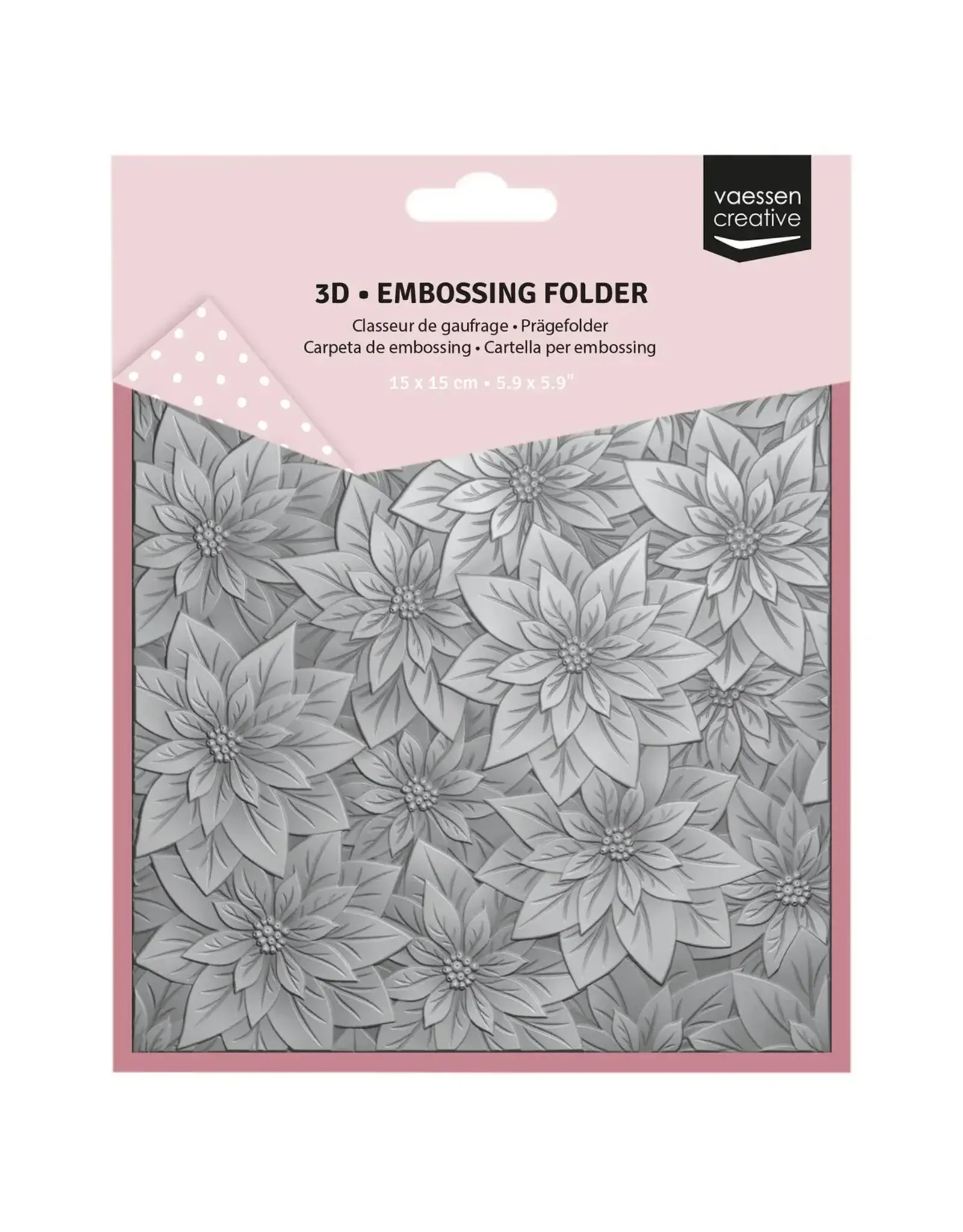 VAESSEN CREATIVE VAESSEN CREATIVE CHRISTMAS ROSE 3D EMBOSSING FOLDER