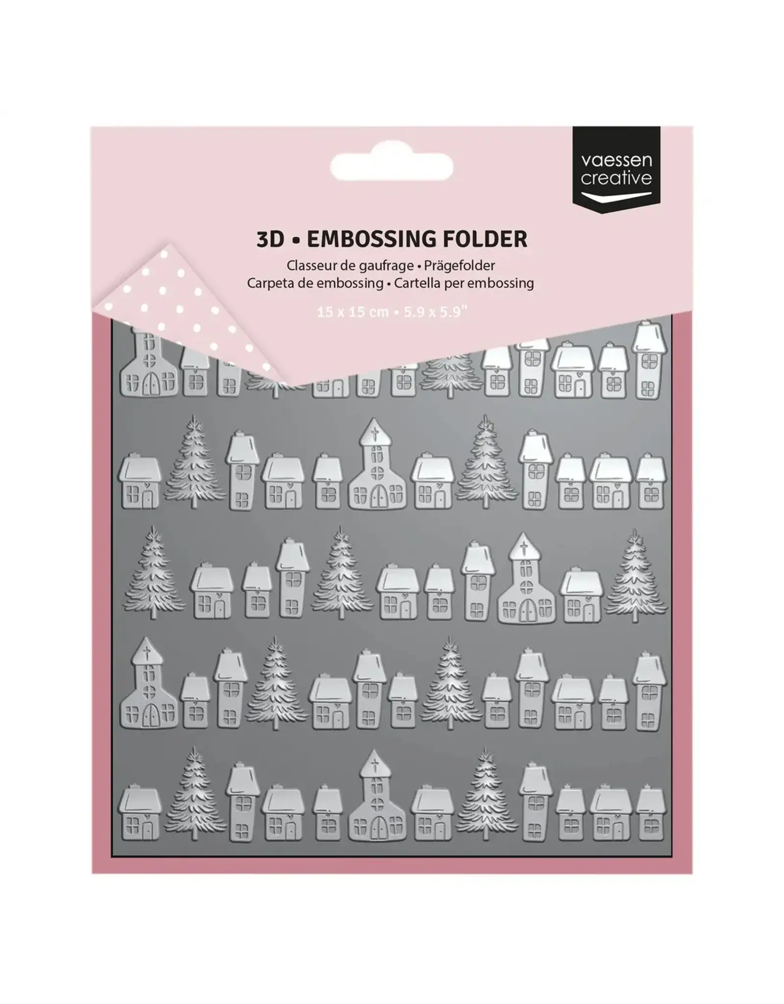 VAESSEN CREATIVE VAESSEN CREATIVE CHRISTMAS VILLAGE 3D EMBOSSING FOLDER