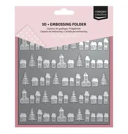 VAESSEN CREATIVE VAESSEN CREATIVE CHRISTMAS VILLAGE 3D EMBOSSING FOLDER