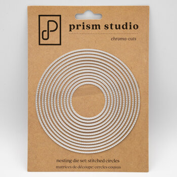 PRISM STUDIO PRISM STUDIO CHROMA-CUTS NESTING DIE SET: STITCHED CIRCLES DIE SET