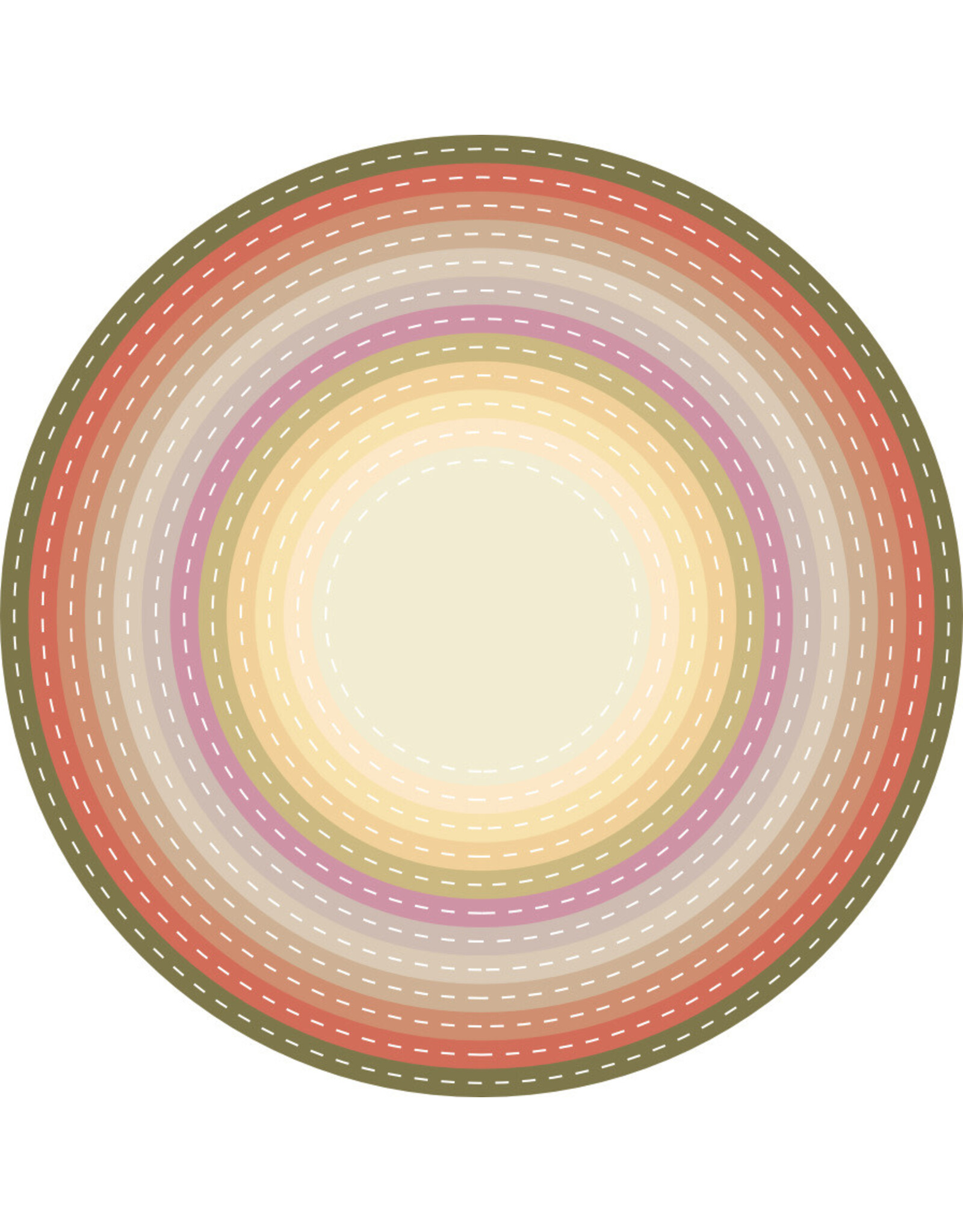 PRISM STUDIO PRISM STUDIO CHROMA-CUTS NESTING DIE SET: STITCHED CIRCLES DIE SET