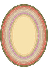 PRISM STUDIO PRISM STUDIO CHROMA-CUTS NESTING DIE SET: STITCHED OVALS DIE SET