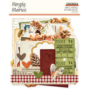 SIMPLE STORIES SIMPLE STORIES SIMPLE VINTAGE AUTUMN BREEZE EPHEMERA 50/PK