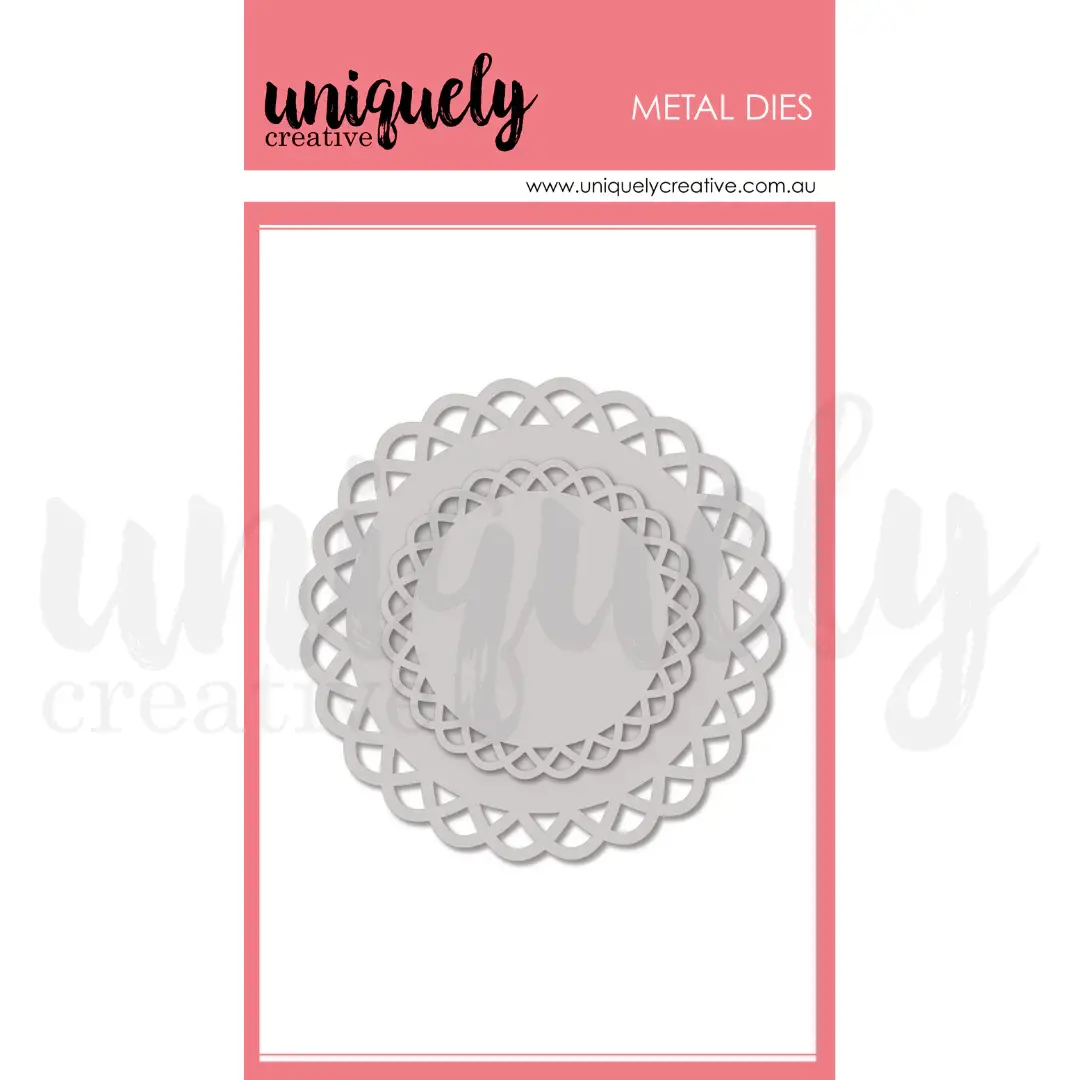 UNIQUELY CREATIVE UNIQUELY CREATIVE LACE EDGE CIRCLE DIE SET