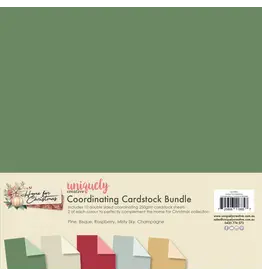 UNIQUELY CREATIVE UNIQUELY CREATIVE HOME FOR CHRISTMAS 12x12 CARDSTOCK BUNDLE