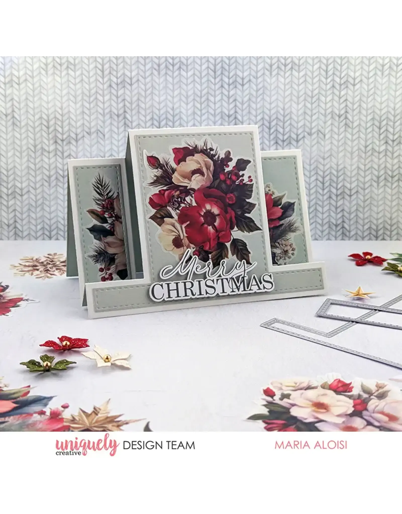 UNIQUELY CREATIVE UNIQUELY CREATIVE CENTRE STEPPER CARD DIE SET