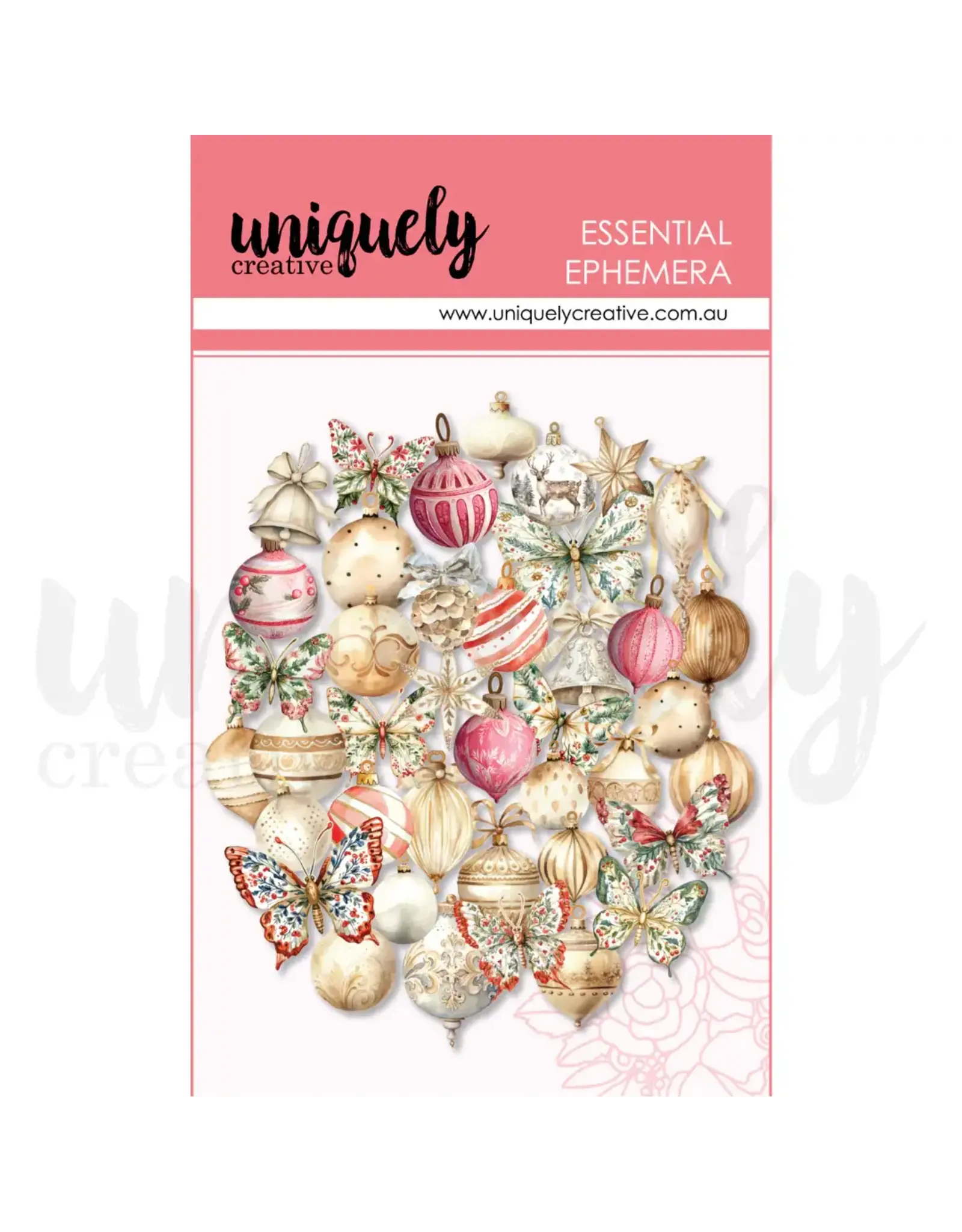 UNIQUELY CREATIVE UNIQUELY CREATIVE BAUBLES & BUTTERFLIES EPHEMERA
