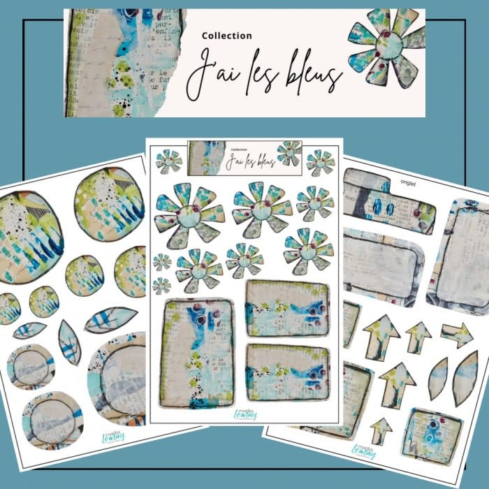 RONRON DESIGNS RONRON DESIGNS MARIKA LEMAY: J'AI LES BLEUS EPHEMERA