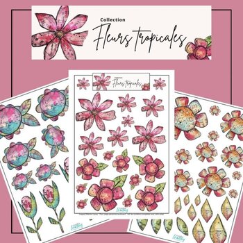 RONRON DESIGNS RONRON DESIGNS MARIKA LEMAY: FLEURS TROPICALES EPHEMERA