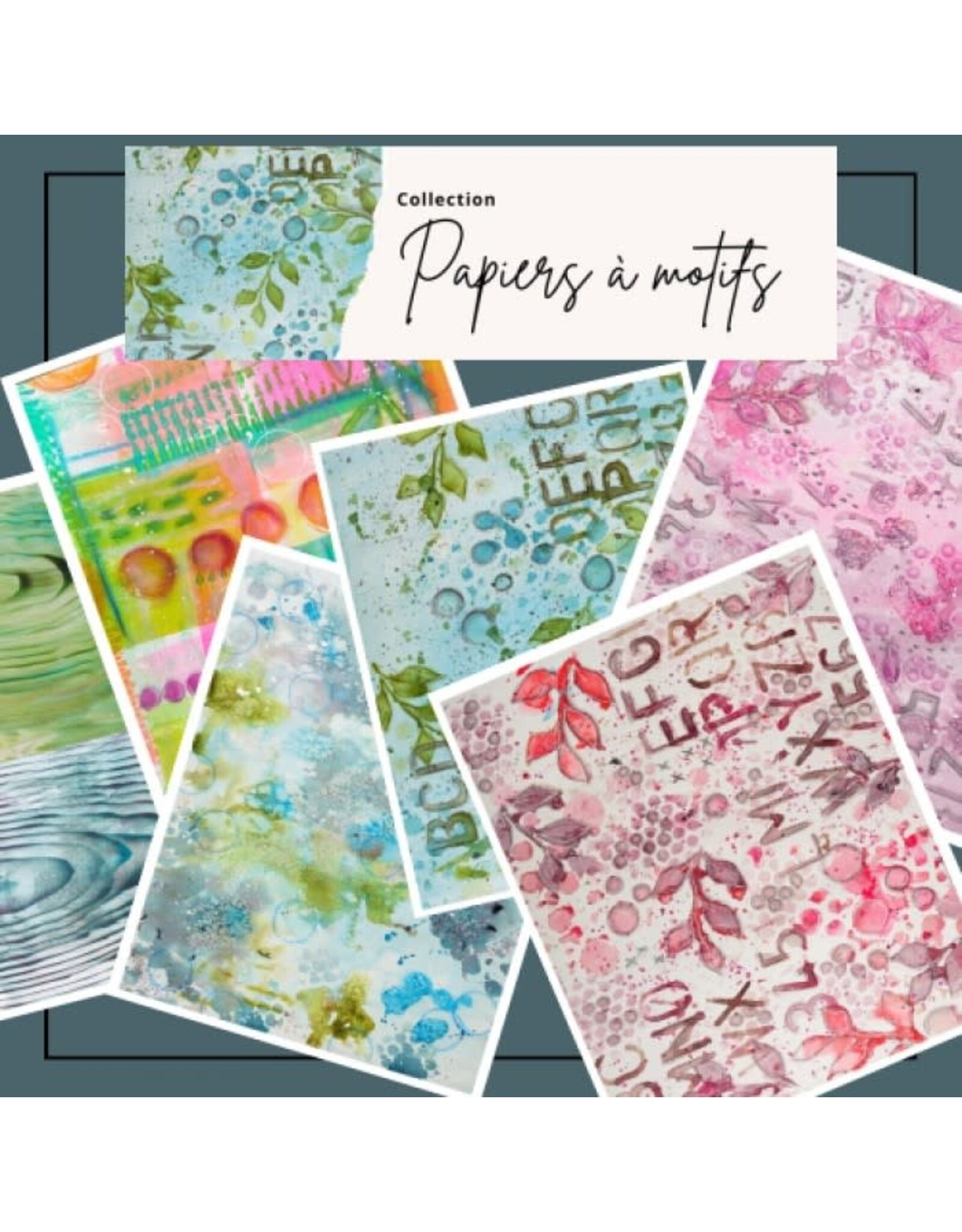 RONRON DESIGNS RONRON DESIGNS MARIKA LEMAY: PATTERNED PAPER COLLECTION