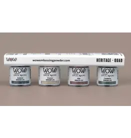 WOW! WOW! QUAD SETH APTER HERITAGE EMBOSSING POWDER COLLECTION