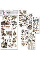 CIAO BELLA CIAO BELLA FOREST TALES TRANSPARENT ADHESIVE SHEETS 5/PK