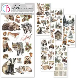 CIAO BELLA CIAO BELLA FOREST TALES TRANSPARENT ADHESIVE SHEETS 5/PK
